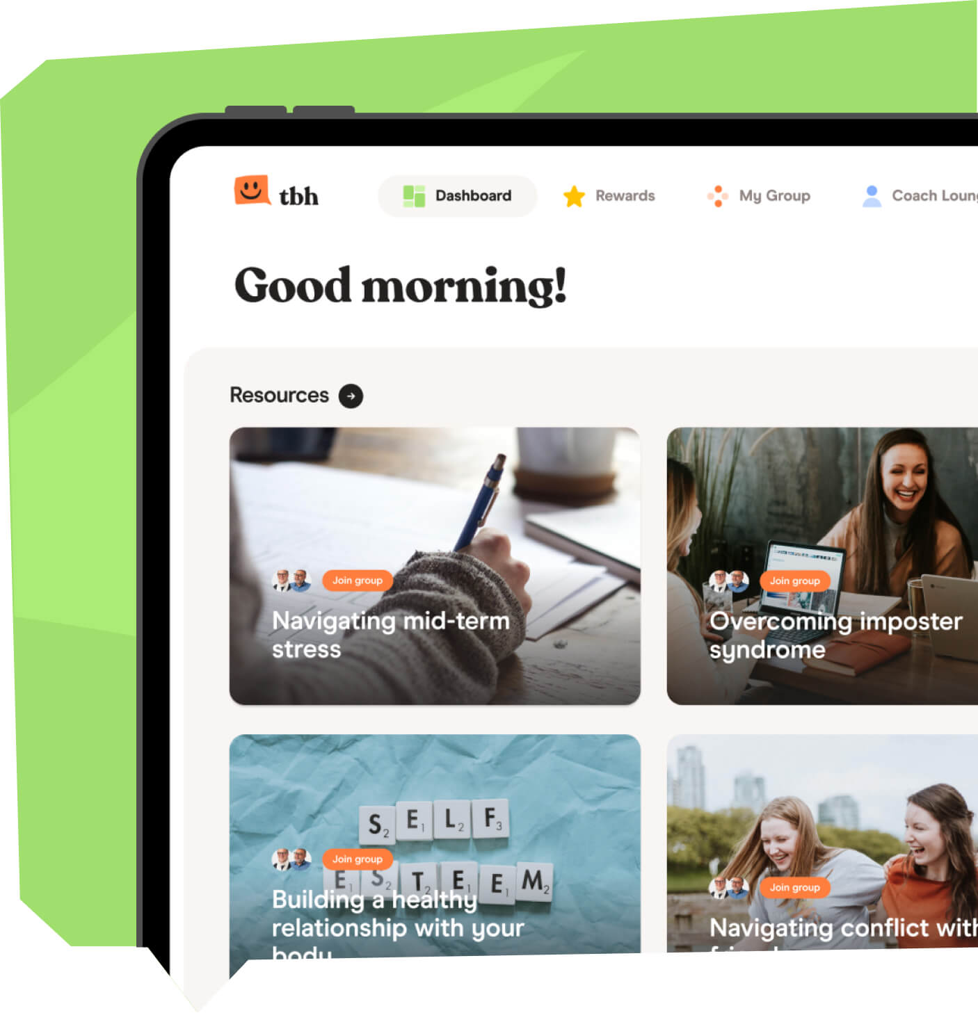 Interactive mental health resource library